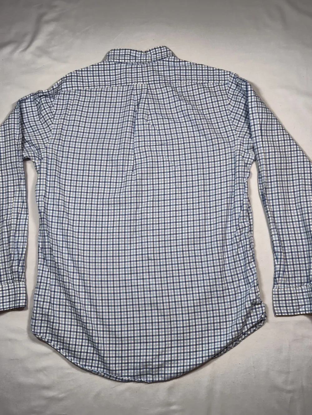 Ralph Lauren Blue and White Checked Button-Down Shirt - Picture 2 of 7